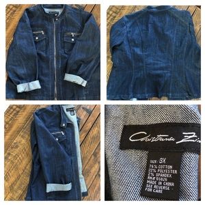 Women’s Plus Size Jean Jacket 3X